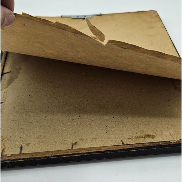 Vtg 1930 Mary Fisher Milkweed Hand Painted Reverse Couple Courting Silhouette - Picture 7 of 11